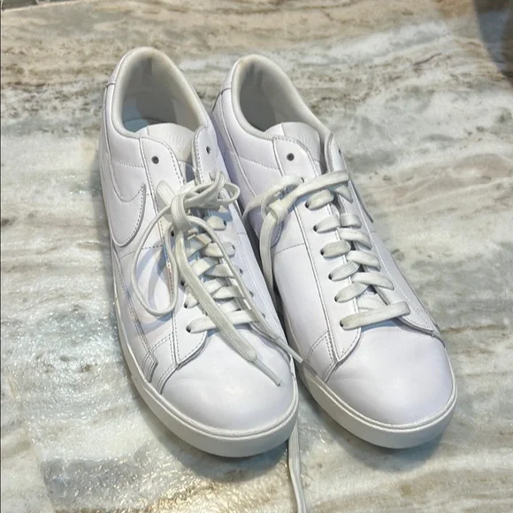 Nike | Shoes | Nike White Leather Sneakers Minimalist Design 